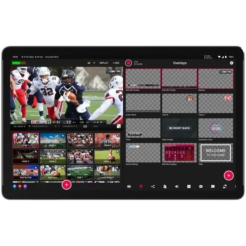 YoloLiv YOLOBOX-EXTREME Encodeur, Moniteur, Commutateur et Enregistreur Live Switch