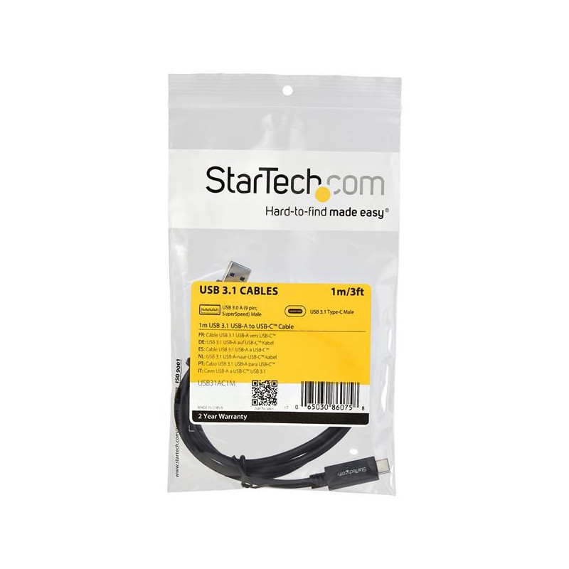 startech 3 ft. (1 m) USB to USB-C Cable