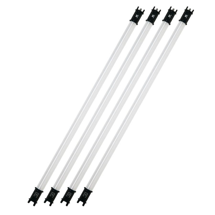 NANLITE PavoTube 30C Tube LED RGBWW avec batterie interne Kit de 4 lumières