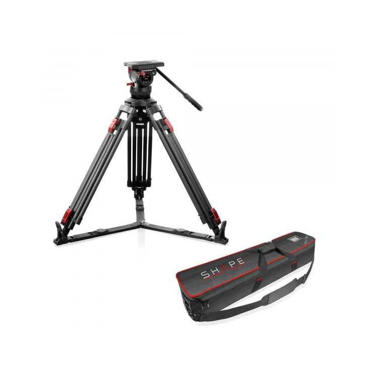 Shape PRO VIDEO TRIPOD 15KG FLUID HEAD 100MM BOWL CARBON FIBER LEGS